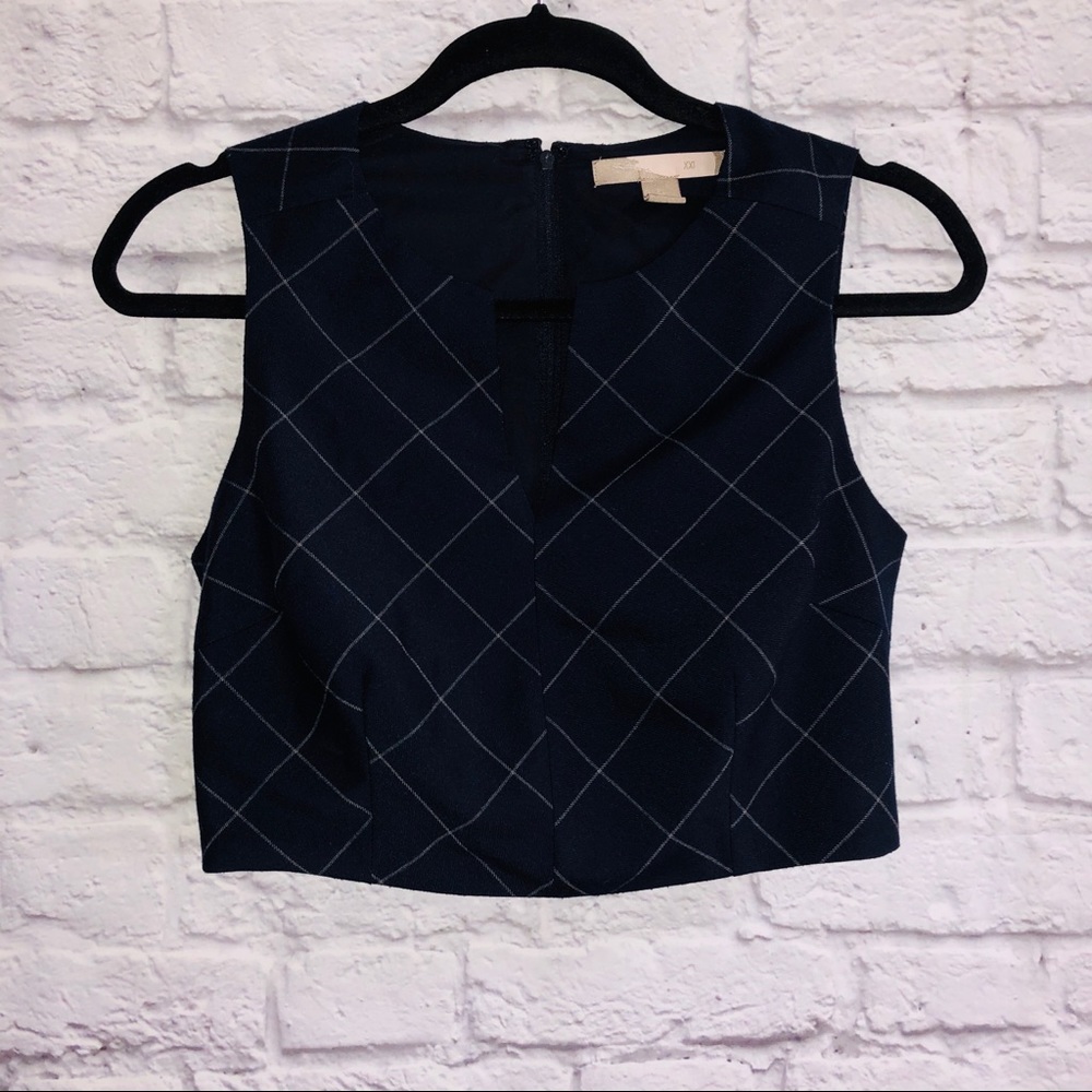 Forever 21 Contemporary Plaid Crop Top